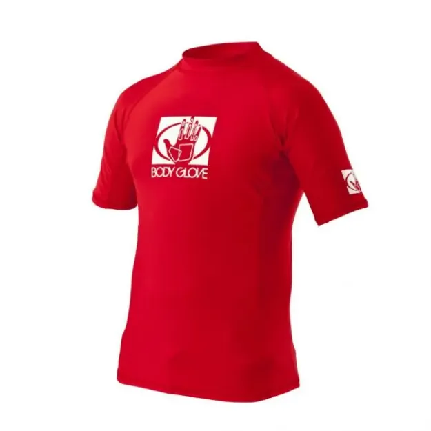 Picture of Basic Junior Long-Arm Lycra Rash Guard -Red