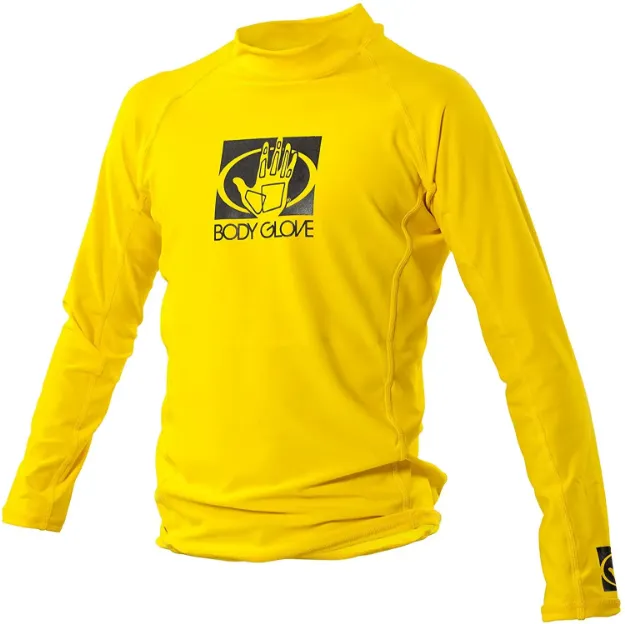 Picture of Basic Junior Long Arm Rash Guard - Yellow