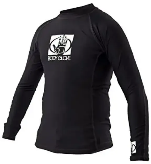 Picture of Basic Junior Long-Arm Lycra Rash Guard - Black