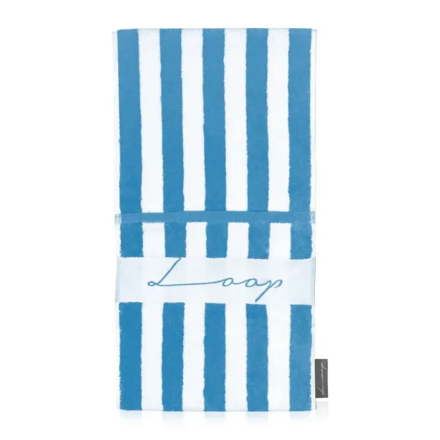 Picture of Blue & White Pocketed Towel