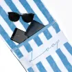 Picture of Blue & White Pocketed Towel