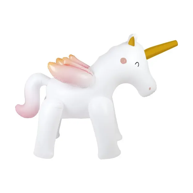 Picture of Sunny Life Giant Inflatable Sprinkler Unicorn Sea Horse - White