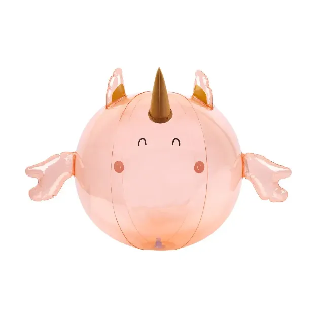 Picture of Sunnylife Unicorn Seahorse Inflatable Friends Ball - Peach Pink