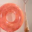 Picture of Sunnylife Pool Ring Glitter - Neon Coral