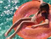 Picture of Sunnylife Pool Ring Glitter - Neon Coral